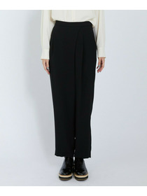 【L'EQUIPE】バックサテンラップテーパードパンツ 詳細画像 ブラック 12