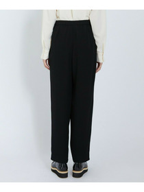 【L'EQUIPE】バックサテンラップテーパードパンツ 詳細画像 ブラック 14