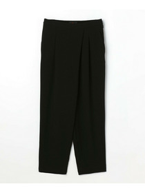 【L'EQUIPE】バックサテンラップテーパードパンツ 詳細画像 ブラック 15