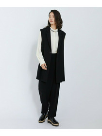 【L'EQUIPE】バックサテンラップテーパードパンツ 詳細画像 ブラック 9