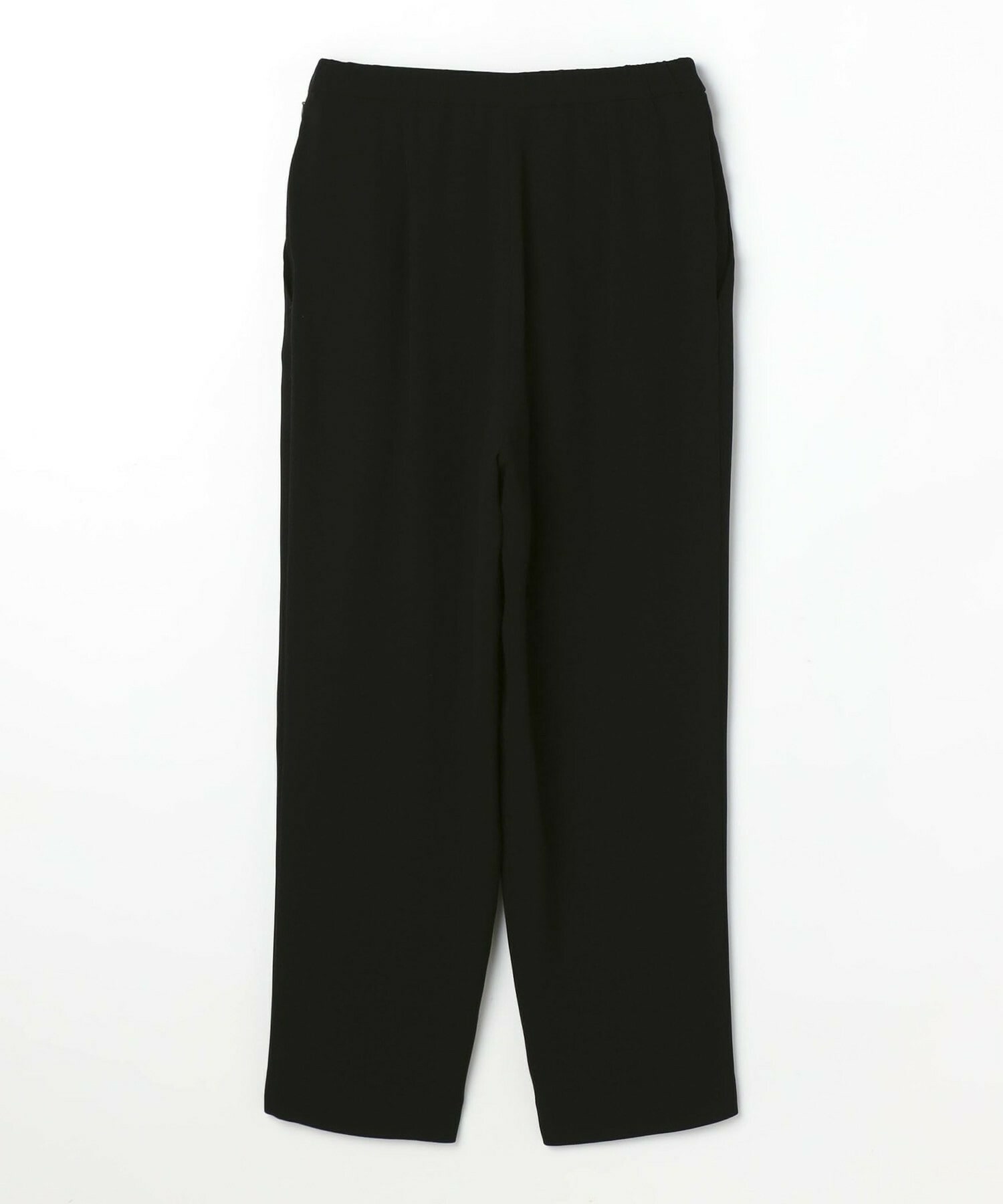 【L'EQUIPE】バックサテンラップテーパードパンツ 詳細画像 ブラック 16