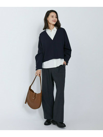 【L'EQUIPE】【Lサイズ】2wayピンストライプパンツ 詳細画像 チャコールグレー 7