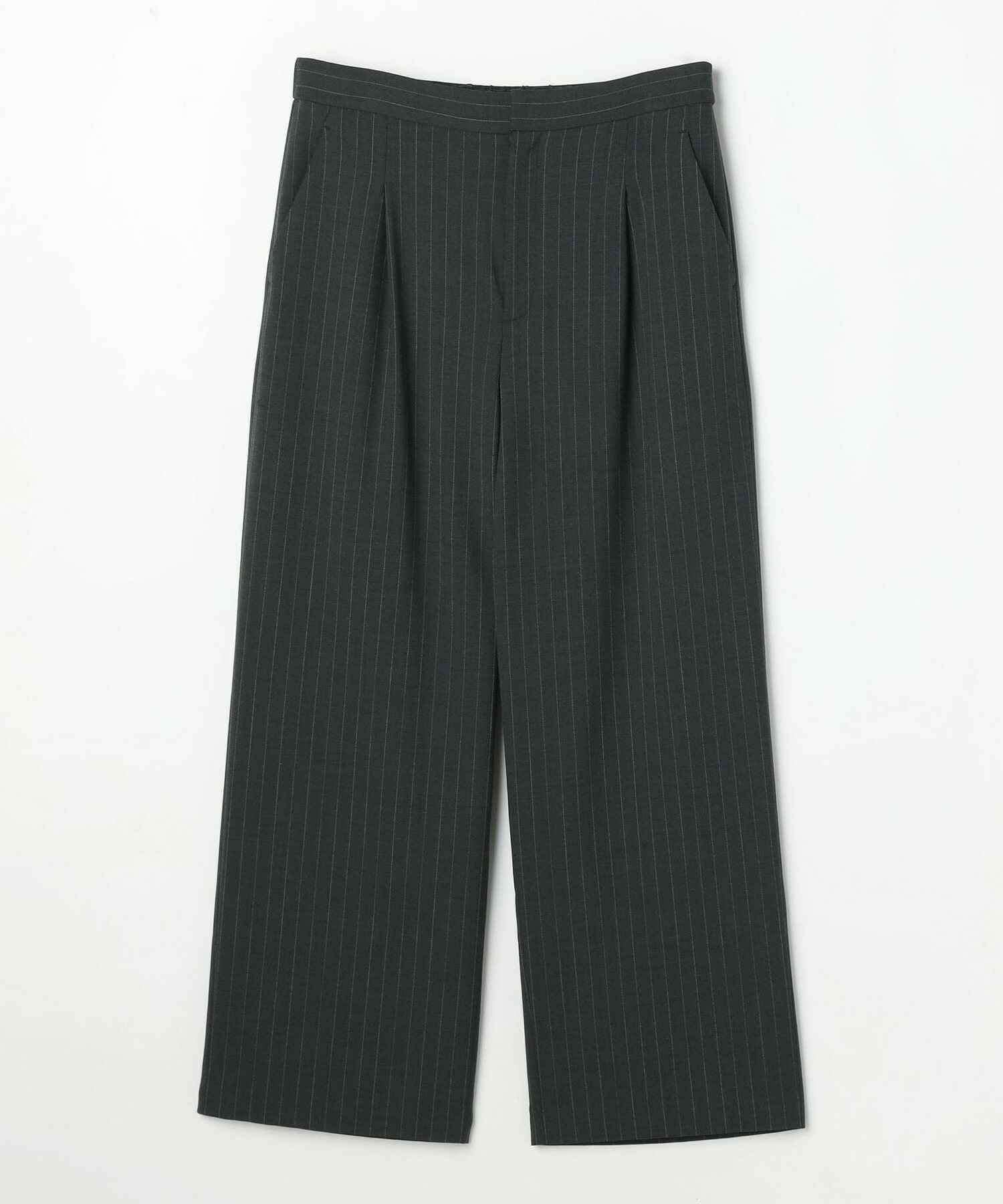 【L'EQUIPE】【Lサイズ】2wayピンストライプパンツ 詳細画像 チャコールグレー 1