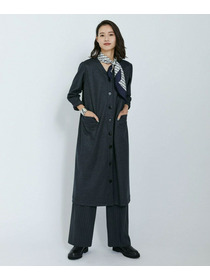 【L'EQUIPE】【Lサイズ】圧縮スムースワンピース 詳細画像 チャコールグレー 3