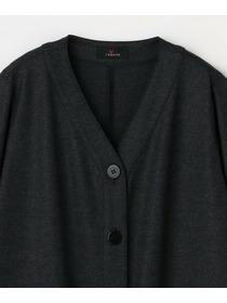 【L'EQUIPE】【Lサイズ】圧縮スムースワンピース 詳細画像 チャコールグレー 8