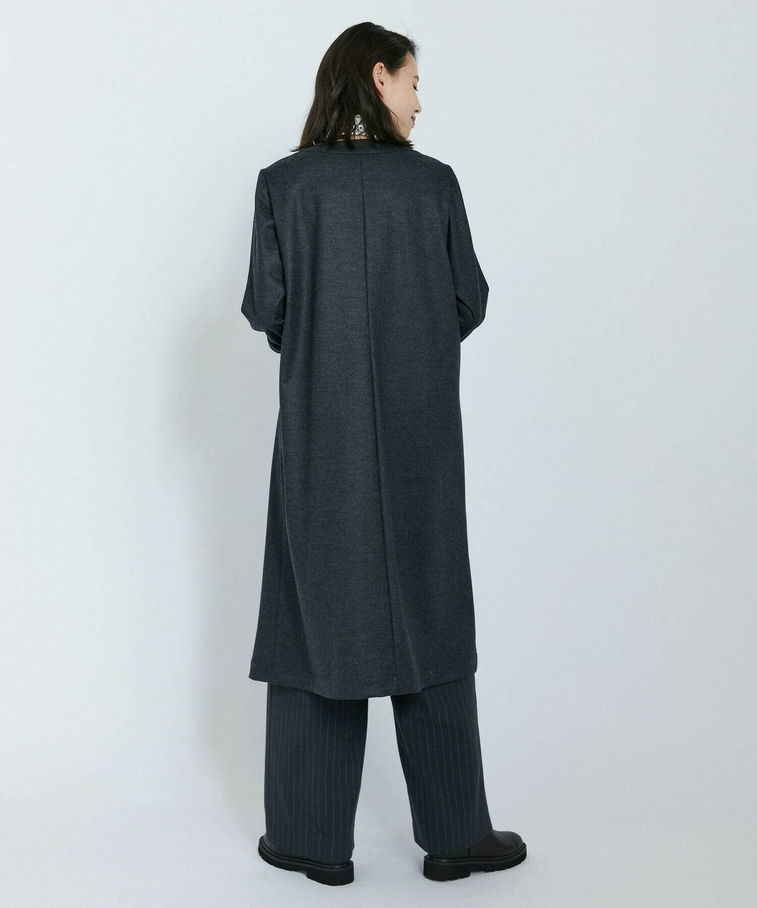 【L'EQUIPE】【Lサイズ】圧縮スムースワンピース 詳細画像 チャコールグレー 5