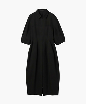 【endalence】強撚ダブルクロスドレス 詳細画像 ブラック 1