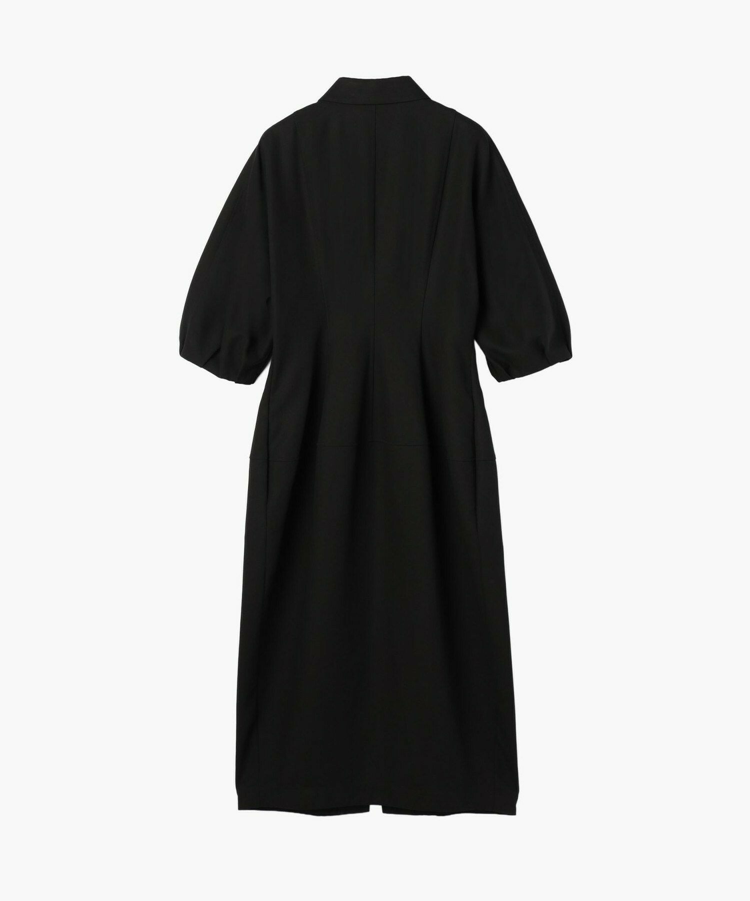 【endalence】強撚ダブルクロスドレス 詳細画像 ブラック 1