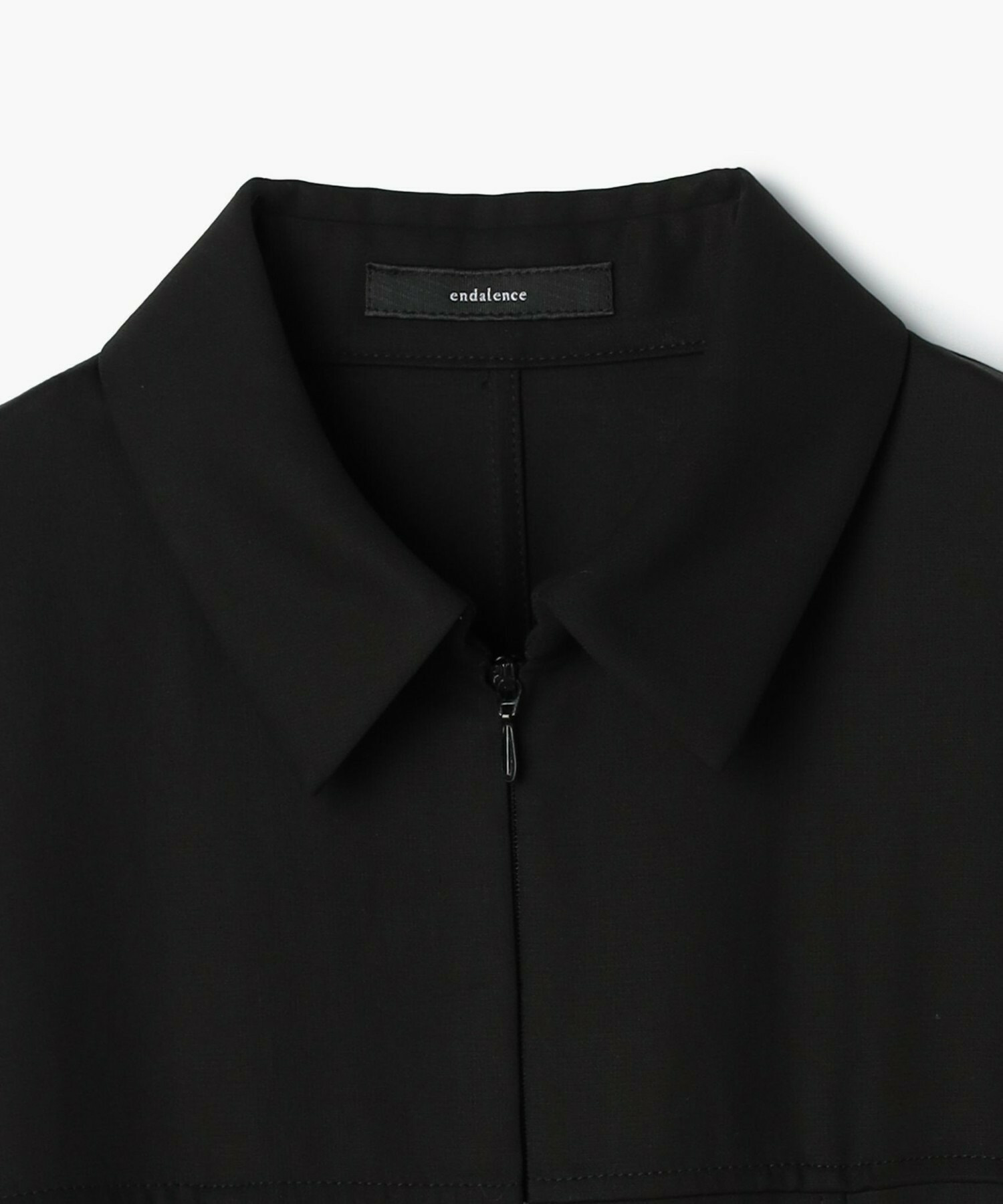 【endalence】強撚ダブルクロスドレス 詳細画像 ブラック 2