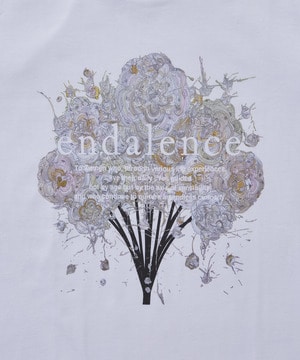 【endalence】 endalence×Yuta OkudaコラボレーションTシャツ＜ライトブーケ＞ 詳細画像 ホワイト 2