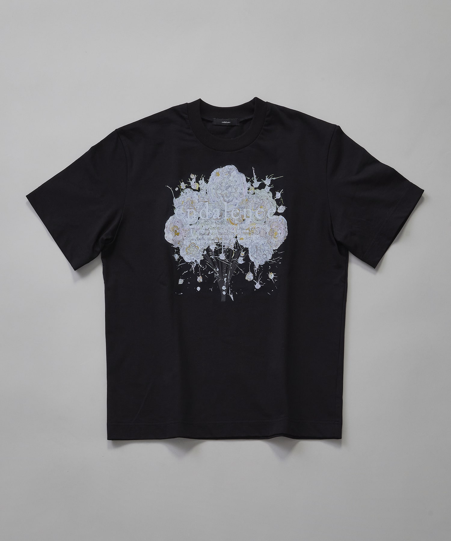 【endalence】 endalence×Yuta OkudaコラボレーションTシャツ＜ライトブーケ＞ 詳細画像 ブラック 1