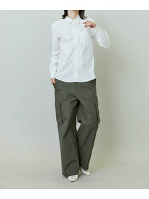 【endalence】スパンタイプライターパッカリングシャツ 詳細画像 ネイビー 1