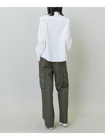 【endalence】スパンタイプライターパッカリングシャツ 詳細画像 ネイビー 3