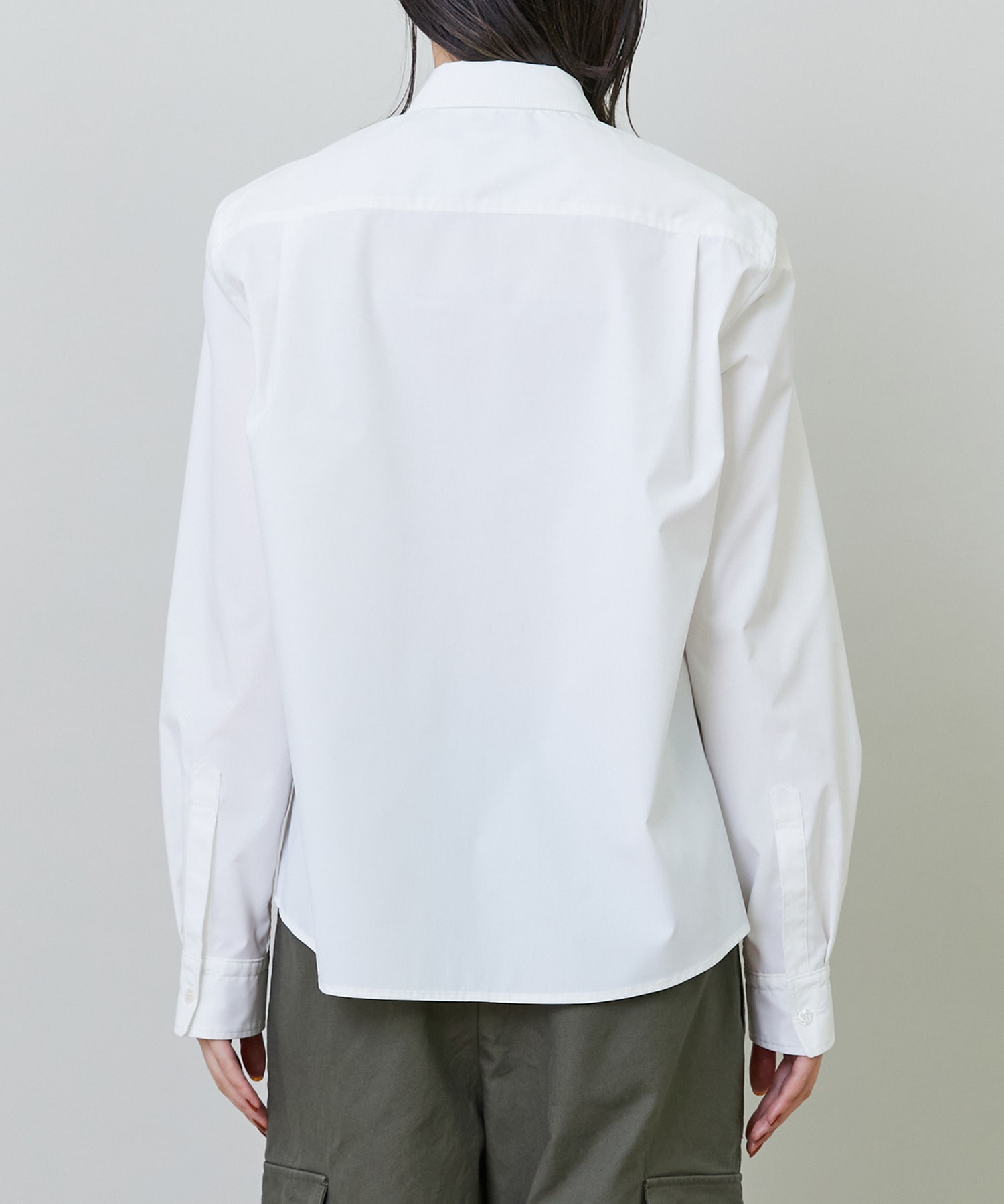 【endalence】スパンタイプライターパッカリングシャツ 詳細画像 ネイビー 7