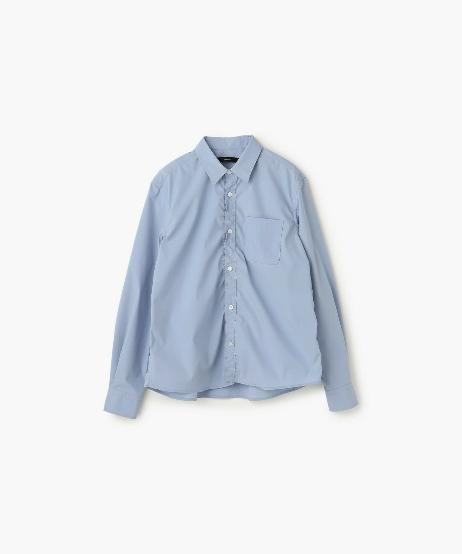 【endalence】スパンタイプライターパッカリングシャツ 詳細画像 サックスブルー 1