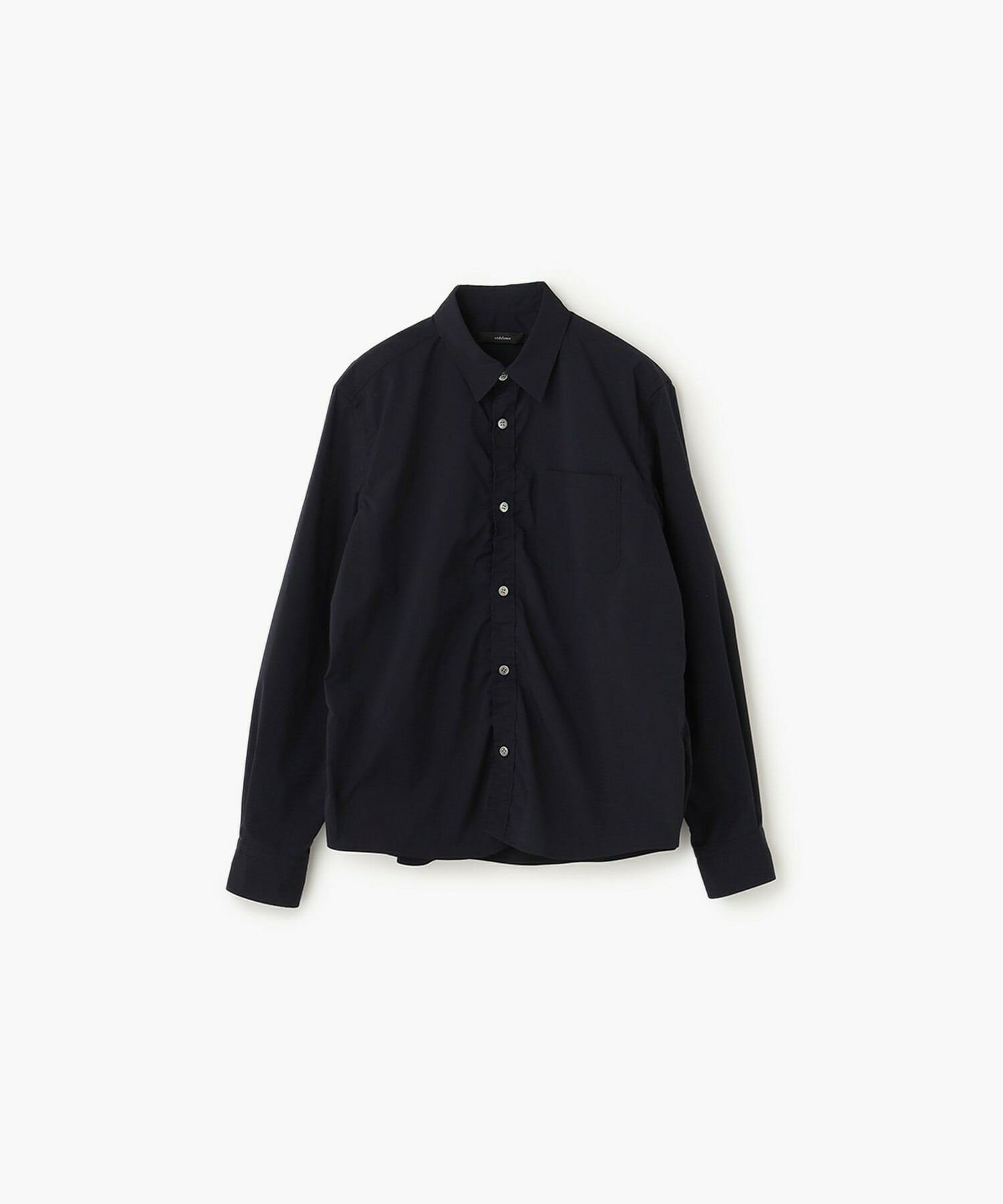 【endalence】スパンタイプライターパッカリングシャツ 詳細画像 ネイビー 1