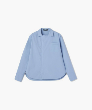 【endalence】スパンタイプライターファスナーシャツ 詳細画像 サックスブルー 1