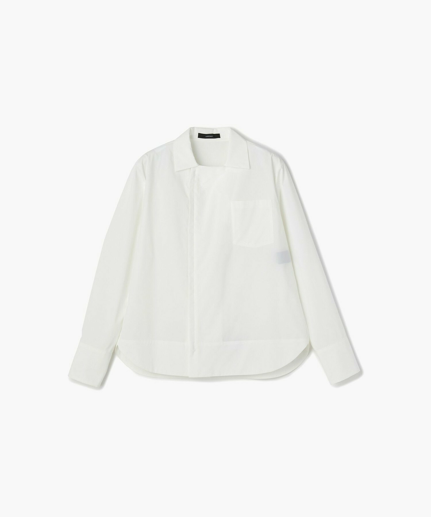 【endalence】スパンタイプライターファスナーシャツ 詳細画像 ホワイト 1