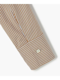 【endalence】C/Sストライプ×タイプライターボウタイブラウス 詳細画像 ブルー系その他 3