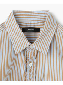 【endalence】C/Sストライプ×タイプライターパッカリングシャツ 詳細画像 ブルー系その他 2