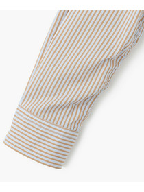 【endalence】C/Sストライプ×タイプライターパッカリングシャツ 詳細画像 ブルー系その他 3