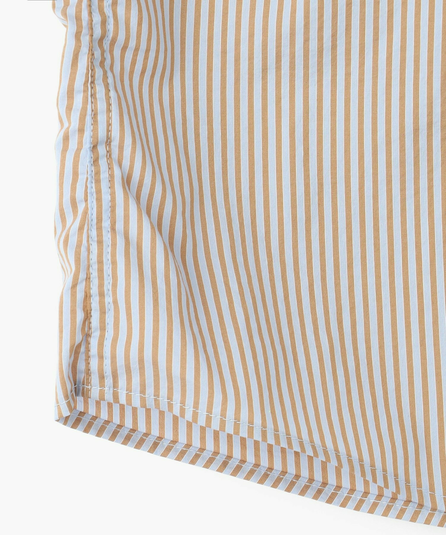 【endalence】C/Sストライプ×タイプライターパッカリングシャツ 詳細画像 ブルー系その他 4