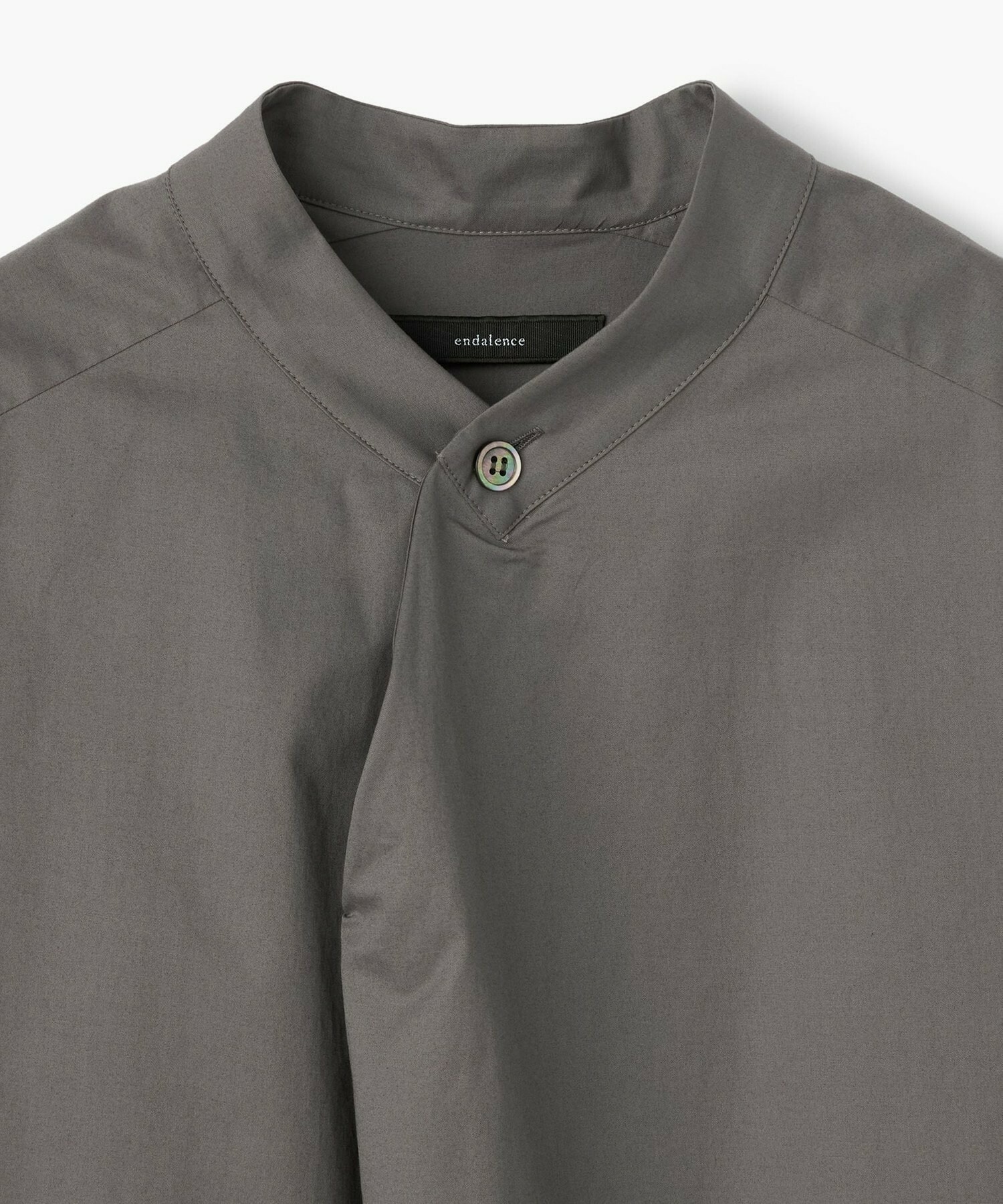 【endalence】Rコットン×シアーウールプルオーバーブラウス 詳細画像 ホワイト 19