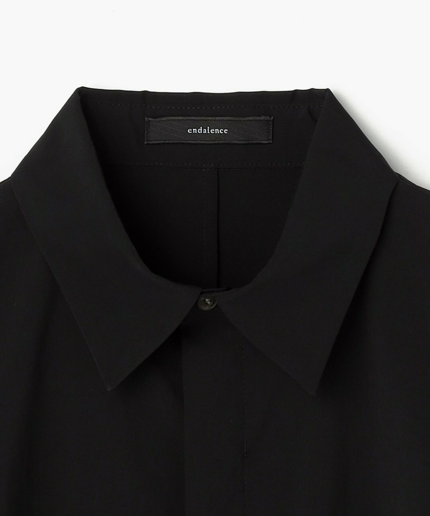【endalence】スパンタイプライターシャツ 詳細画像 ブラック 2