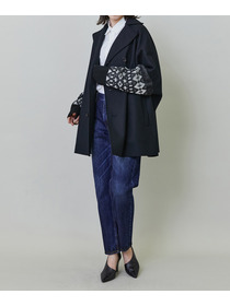 【endalence】Sメルトンノルディック柄スリーブコート 詳細画像 グリーン 2