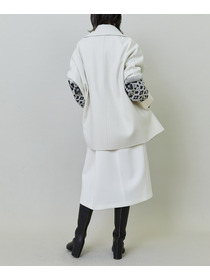 【endalence】Sメルトンノルディック柄スリーブコート 詳細画像 グリーン 22