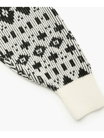 【endalence】Sメルトンノルディック柄スリーブコート 詳細画像 グリーン 28