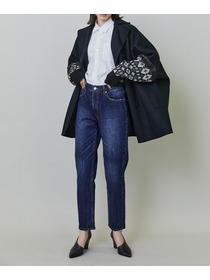 【endalence】Sメルトンノルディック柄スリーブコート 詳細画像 グリーン 3