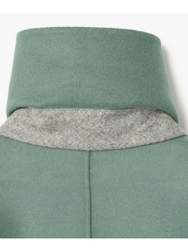 【endalence】Sメルトンノルディック柄スリーブコート 詳細画像 グリーン 30