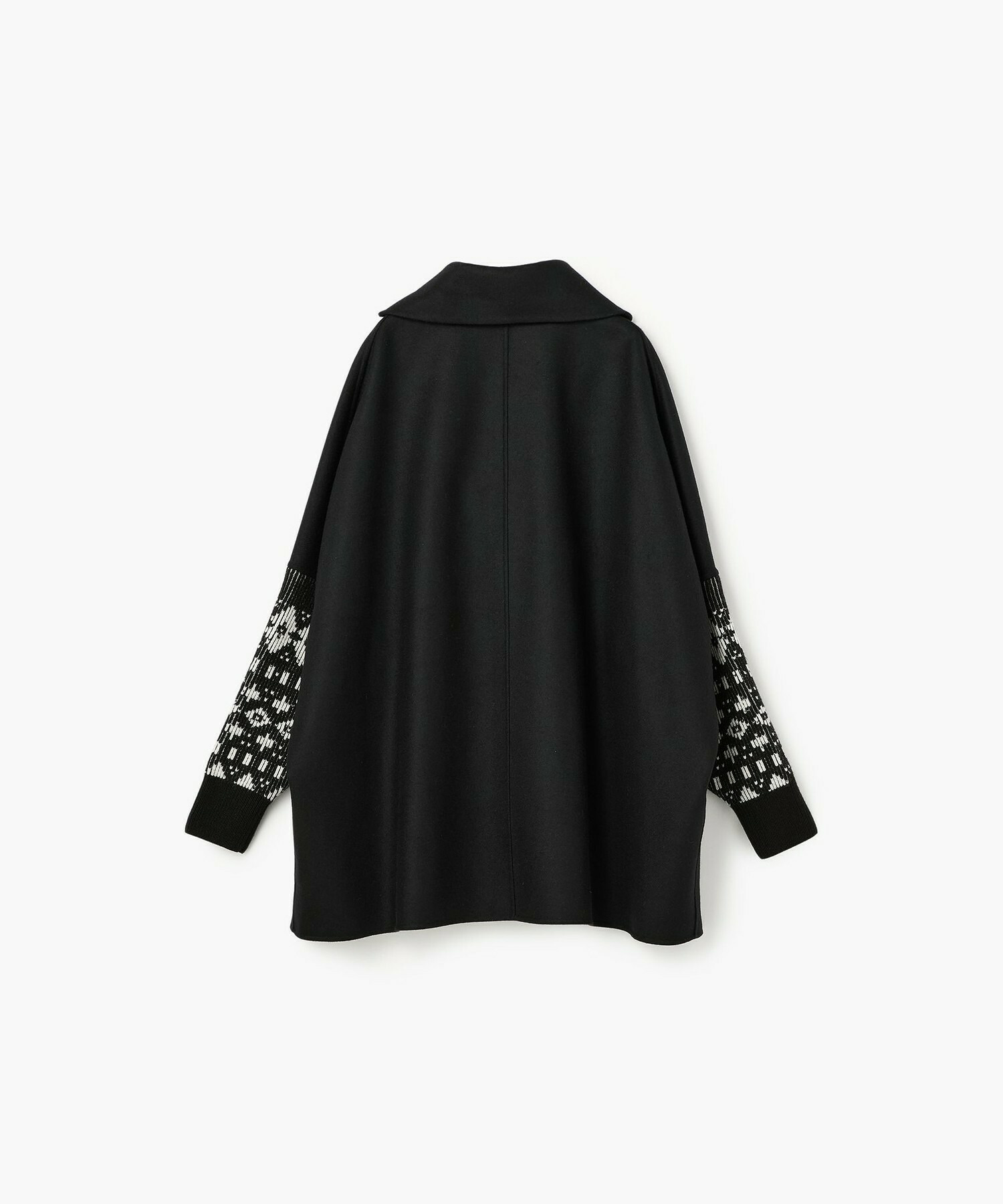 【endalence】Sメルトンノルディック柄スリーブコート 詳細画像 グリーン 12