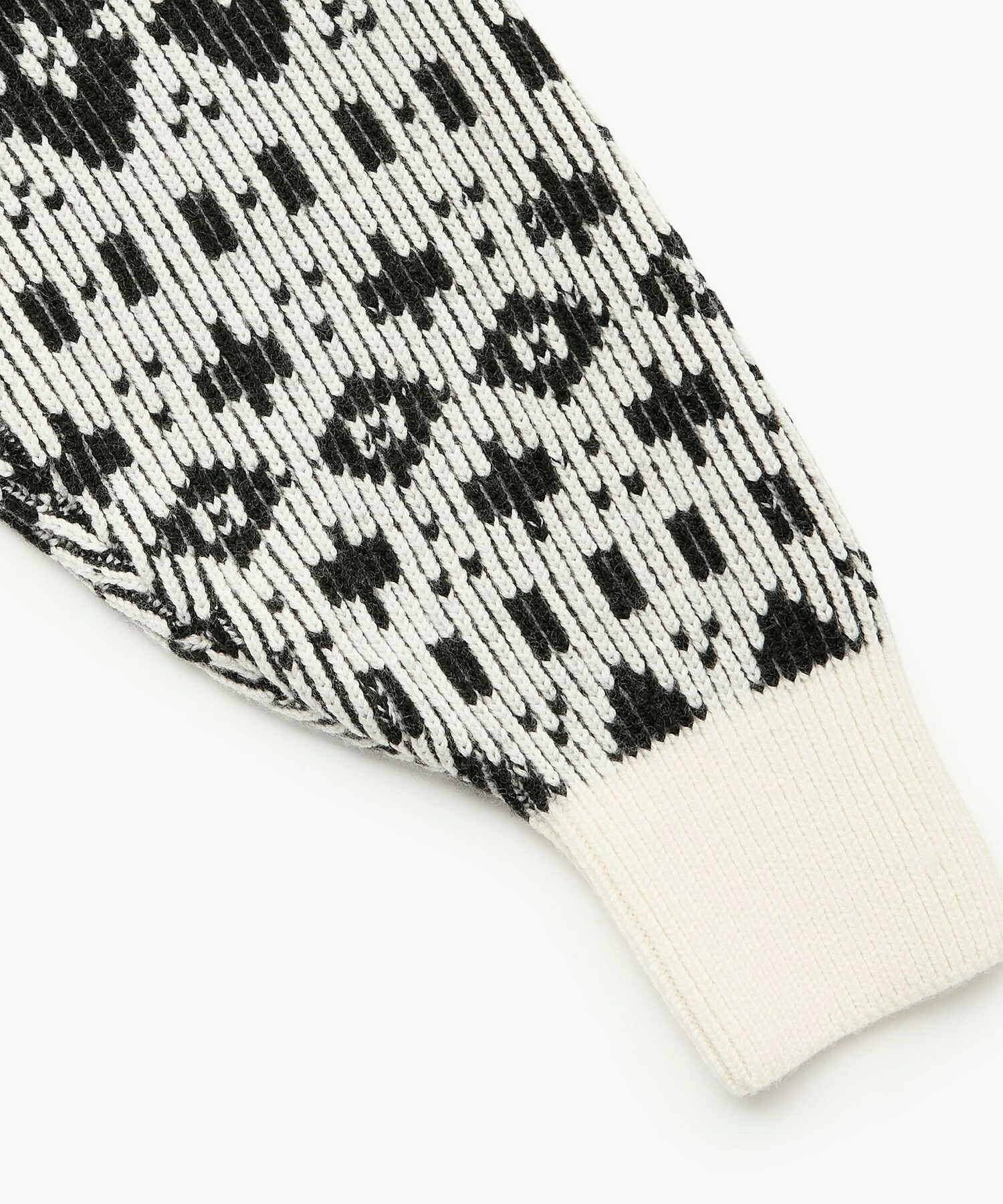 【endalence】Sメルトンノルディック柄スリーブコート 詳細画像 グリーン 28