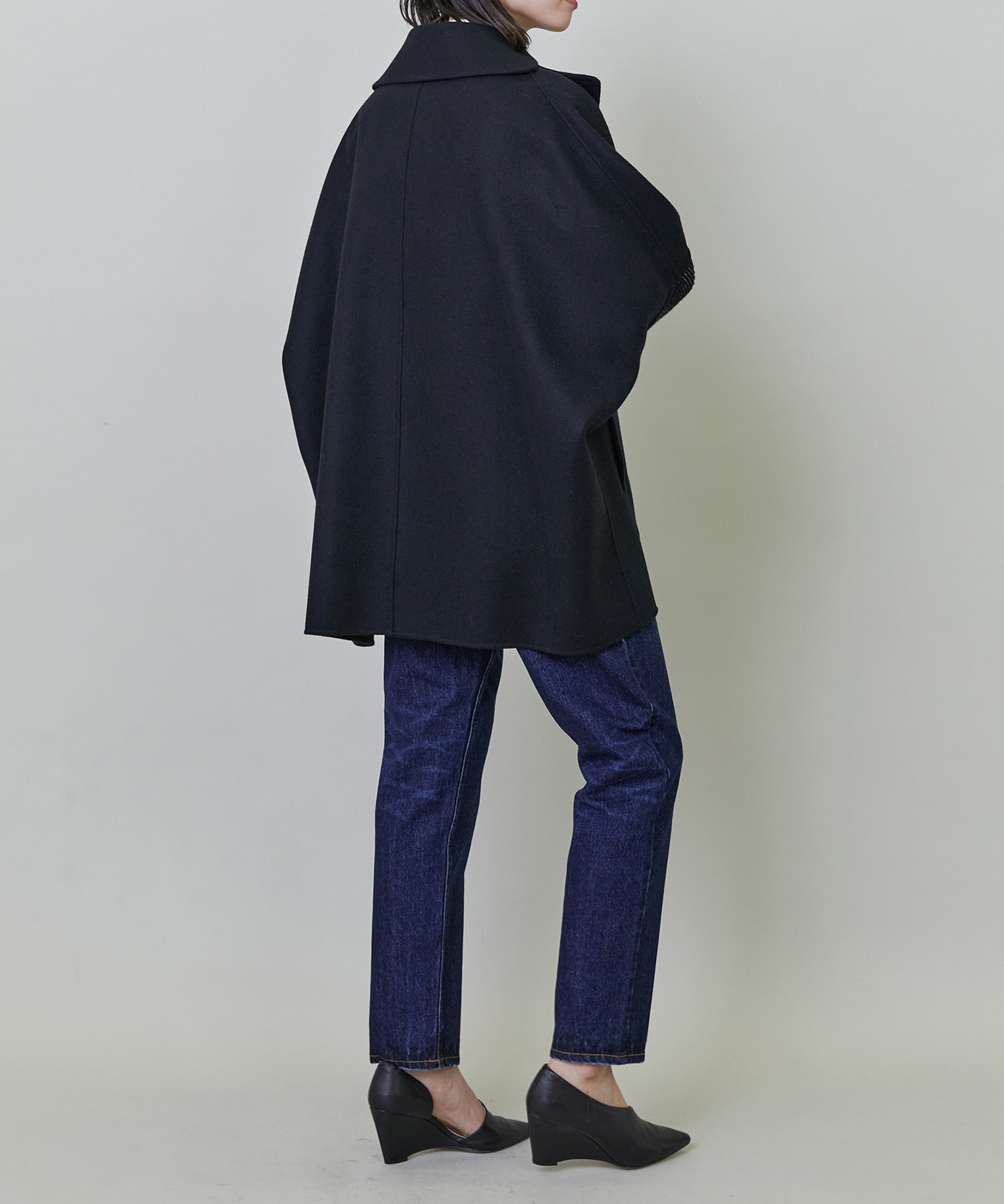 【endalence】Sメルトンノルディック柄スリーブコート 詳細画像 グリーン 4