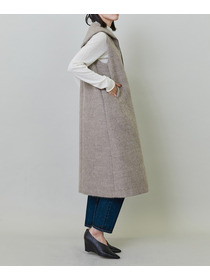 【endalence】エアリーシャギーセーラーカラーロングジレ 詳細画像 モカ 14