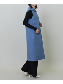 【endalence】エアリーシャギーセーラーカラーロングジレ 詳細画像 モカ 20