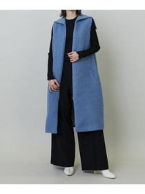 【endalence】エアリーシャギーセーラーカラーロングジレ 詳細画像 モカ 21