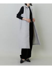 【endalence】エアリーシャギーセーラーカラーロングジレ 詳細画像 モカ 3