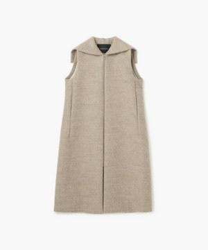 【endalence】エアリーシャギーセーラーカラーロングジレ 詳細画像 モカ 1