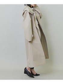 【endalence】リサイクルタフタロングコート 詳細画像 ブラック 3