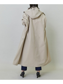 【endalence】リサイクルタフタロングコート 詳細画像 ブラック 4