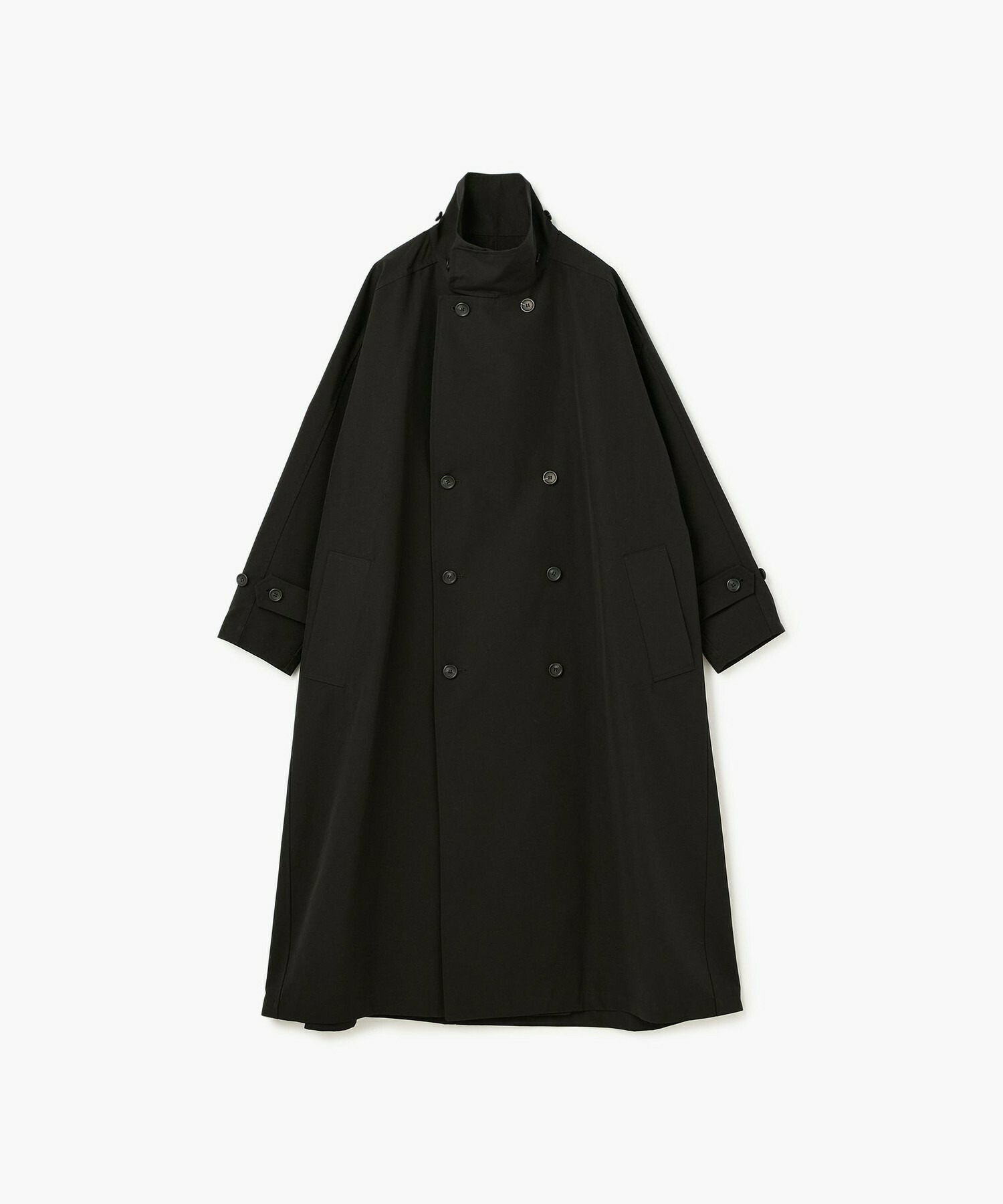 【endalence】リサイクルタフタロングコート 詳細画像 ブラック 33