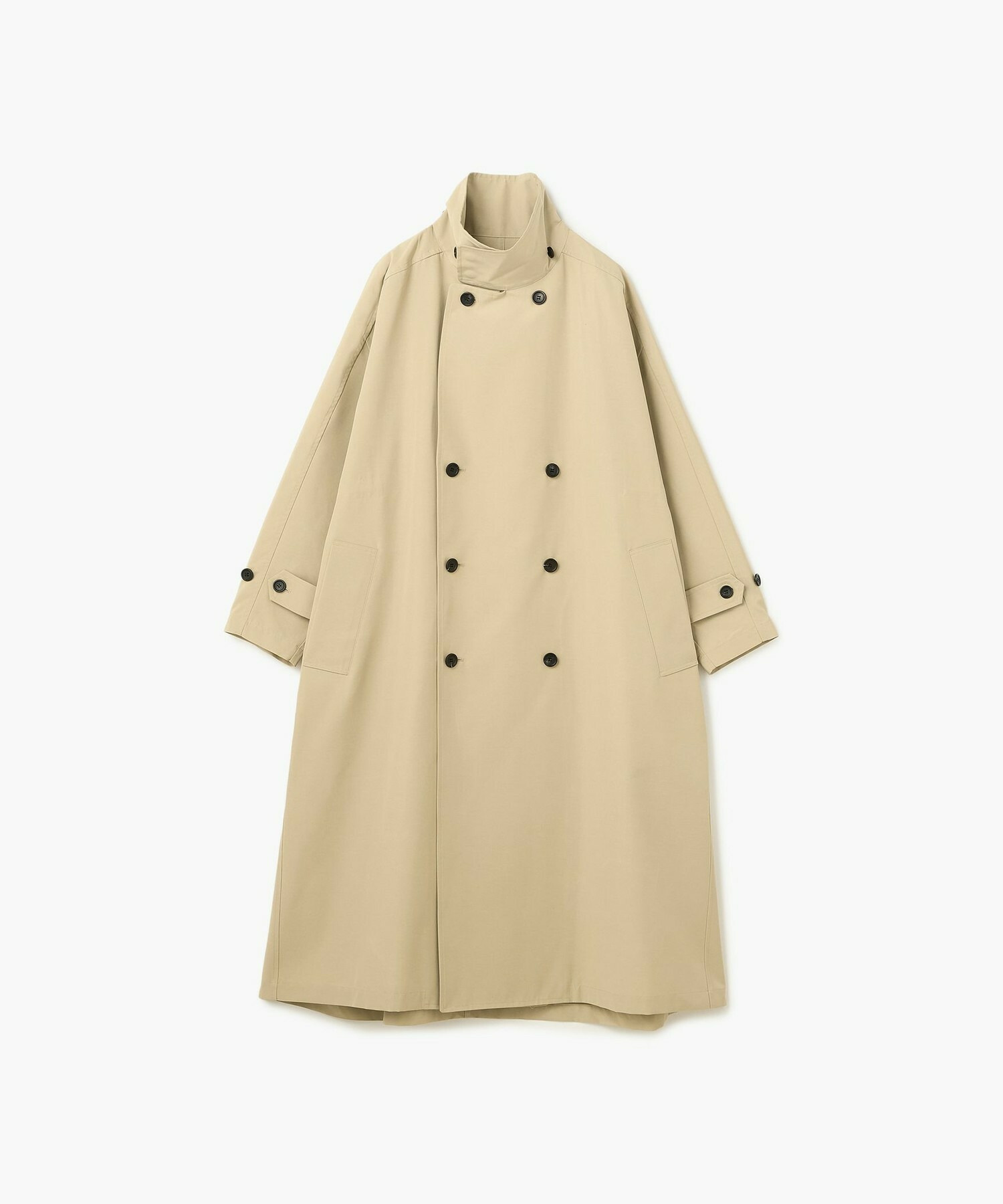 【endalence】リサイクルタフタロングコート 詳細画像 ブラック 7