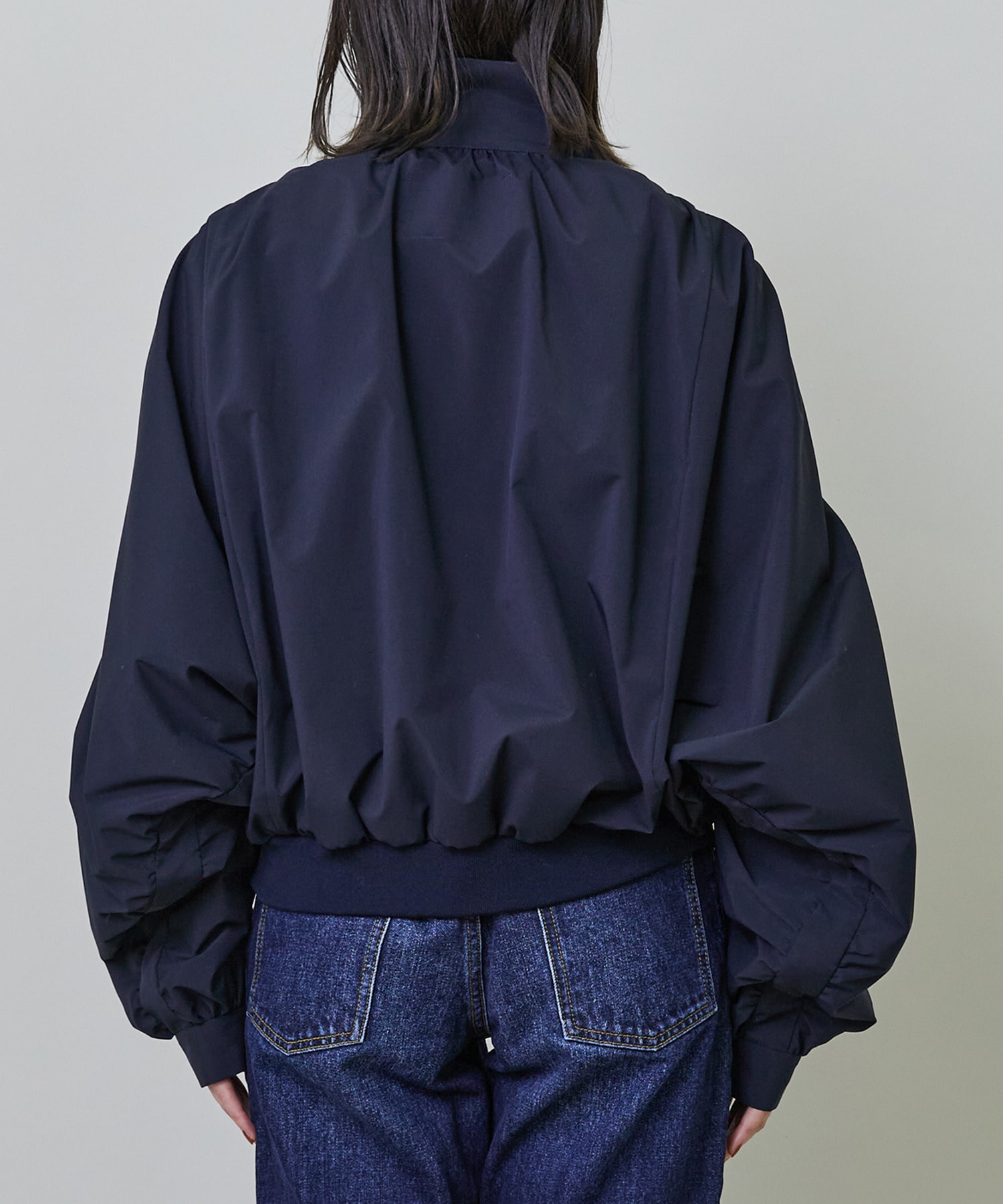 【endalence】スパンタイプライターブルゾン 詳細画像 サックスブルー 9