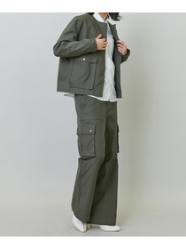 【endalence】ダックノーカラージャケット 詳細画像 チャコールグレー 3