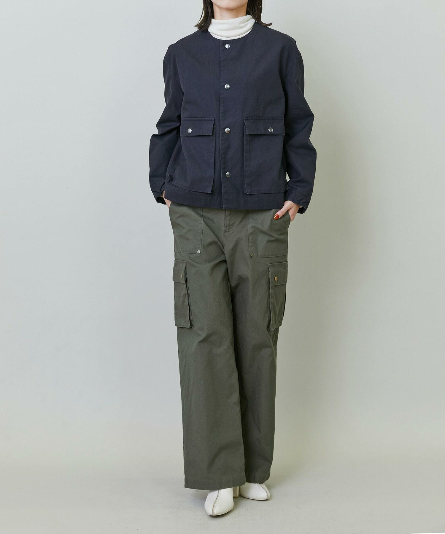 【endalence】ダックノーカラージャケット 詳細画像 チャコールグレー 12