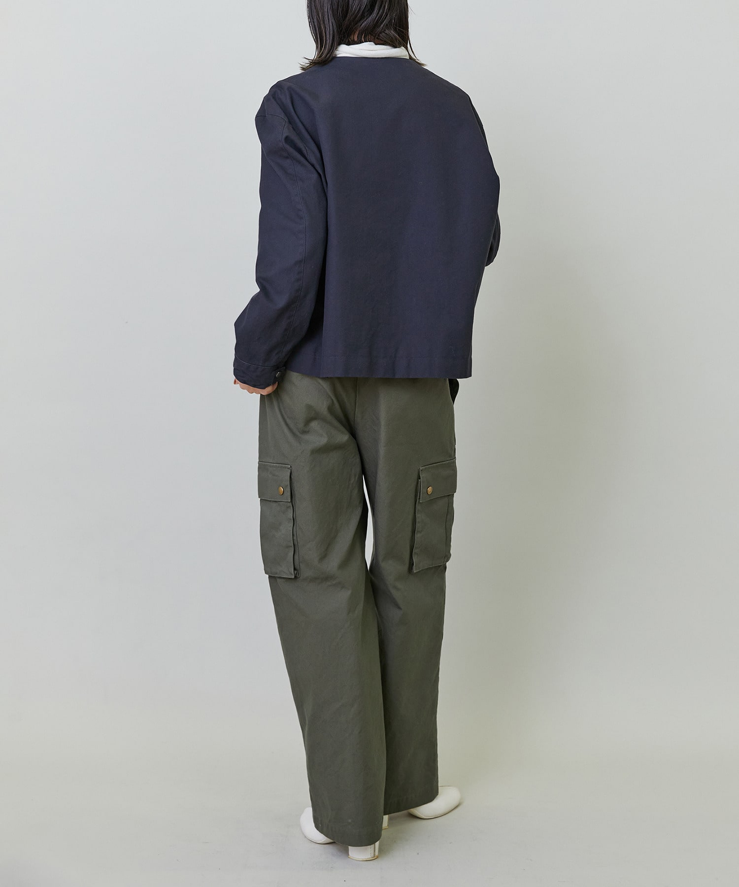 【endalence】ダックノーカラージャケット 詳細画像 チャコールグレー 14