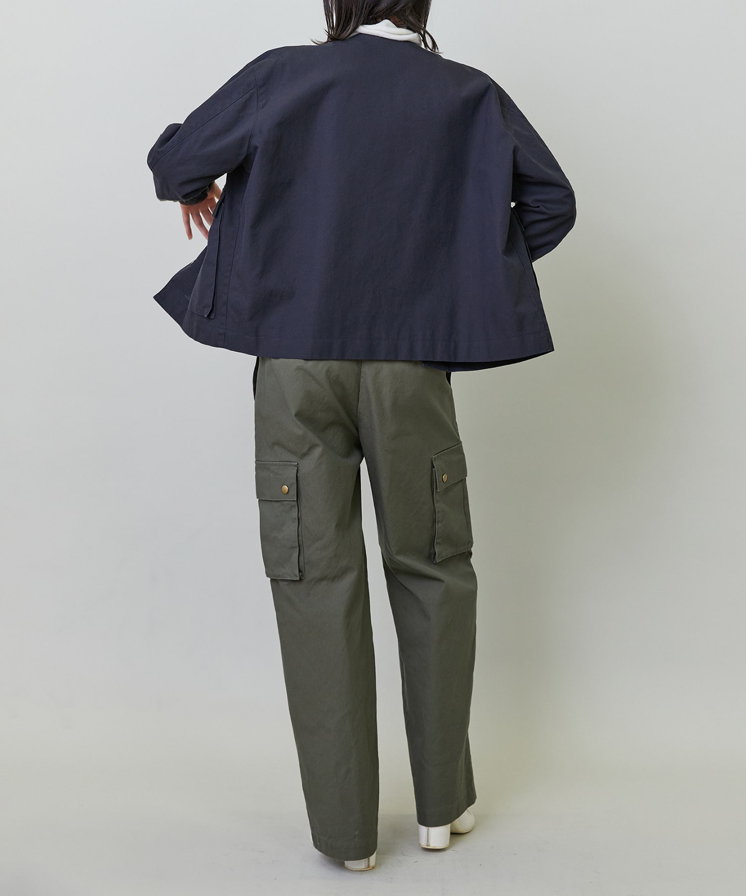 【endalence】ダックノーカラージャケット 詳細画像 チャコールグレー 17